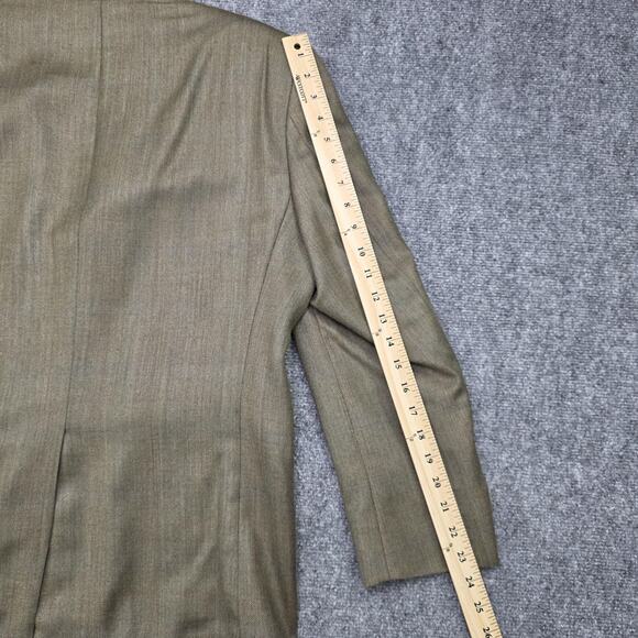 Vintage Chaps Ralph Lauren Blazer Mens 38S Brown Herringbone Wool Silk 3 Button - Picture 9 of 16